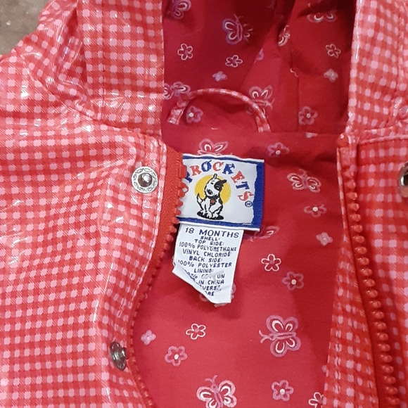 Sprocket size 18 month pink and red rain jacket - Picture 2 of 3